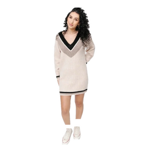 Smash + Tess 2X Wren Oversized V-Neck Sweater Mini Dress